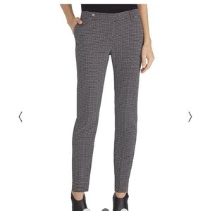 White house Black market Taper Ankle Printed Dress Pants Size 6R New without tag